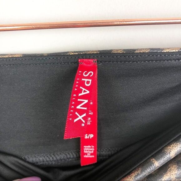 SPANX | Faux Leather Leopard Animal Print Leggings Women’s Size Small - Picture 8 of 12